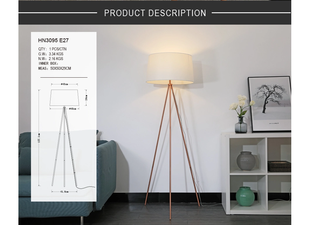 Standing Modern Simple Nordic Hotel Decor Hot Sell Floor Lamp