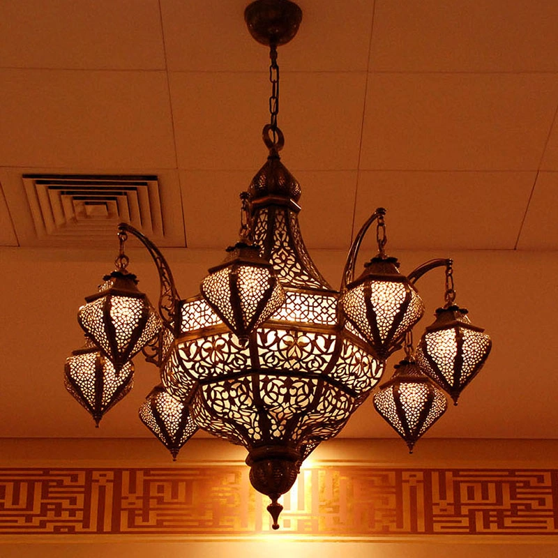 Guzhen Lighting Hotel Large Lobby Moroccan Islam Crystal Lighting Islamic Chandelier (WH-DC-54)