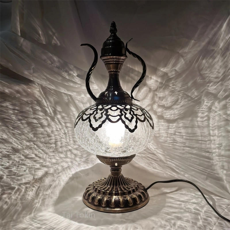 Newest E14 Hand-Inlaid Glass Mosaic Bedroom Living Room Decorative Table Lamps (WH-VTB-11)