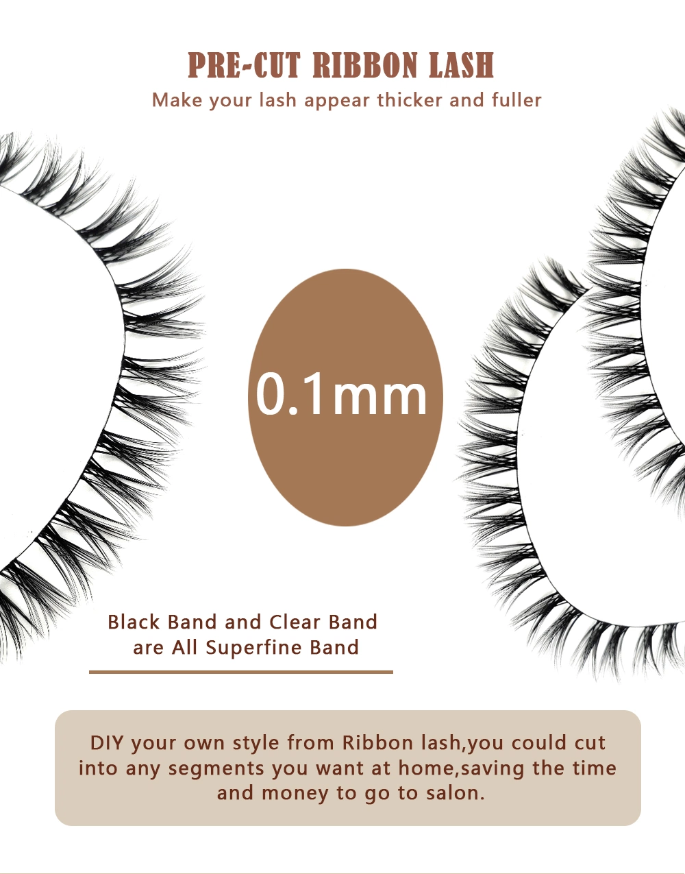 DIY Matte Black Lash Extensions Kit Cluster Home Eyelash Extension Set with Customized Lash Boxes
