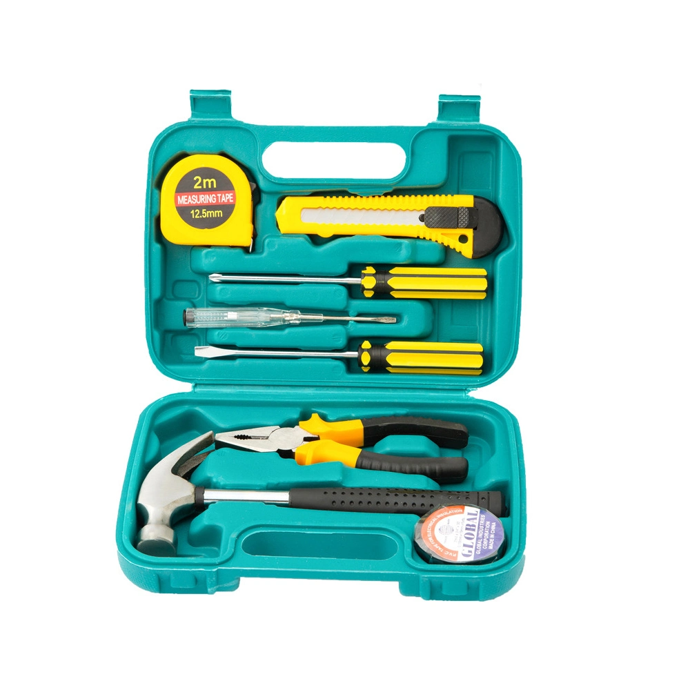 Professional Plastic Box Storage Home Use General Hand Tool Kit DIY Hand Tools Set in Cases