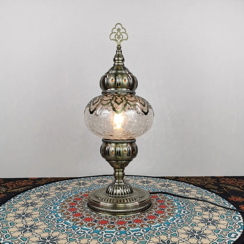 Newest E14 Hand-Inlaid Glass Mosaic Bedroom Living Room Decorative Table Lamps (WH-VTB-11)