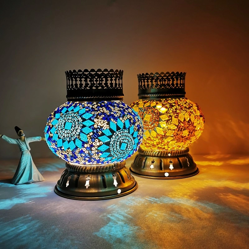 Turkish Mosaic Table Lamp Vintage Art Deco Table Lamp (WH-VTB-13)