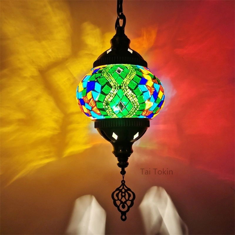 Turkish Moroccan Mosaic Ceiling Hanging Tiffany Pendant Light