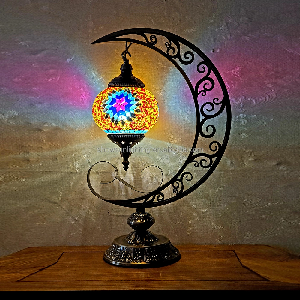Moya New Design Decorative Glass Handmade Turkish Style LED Table Lamp
