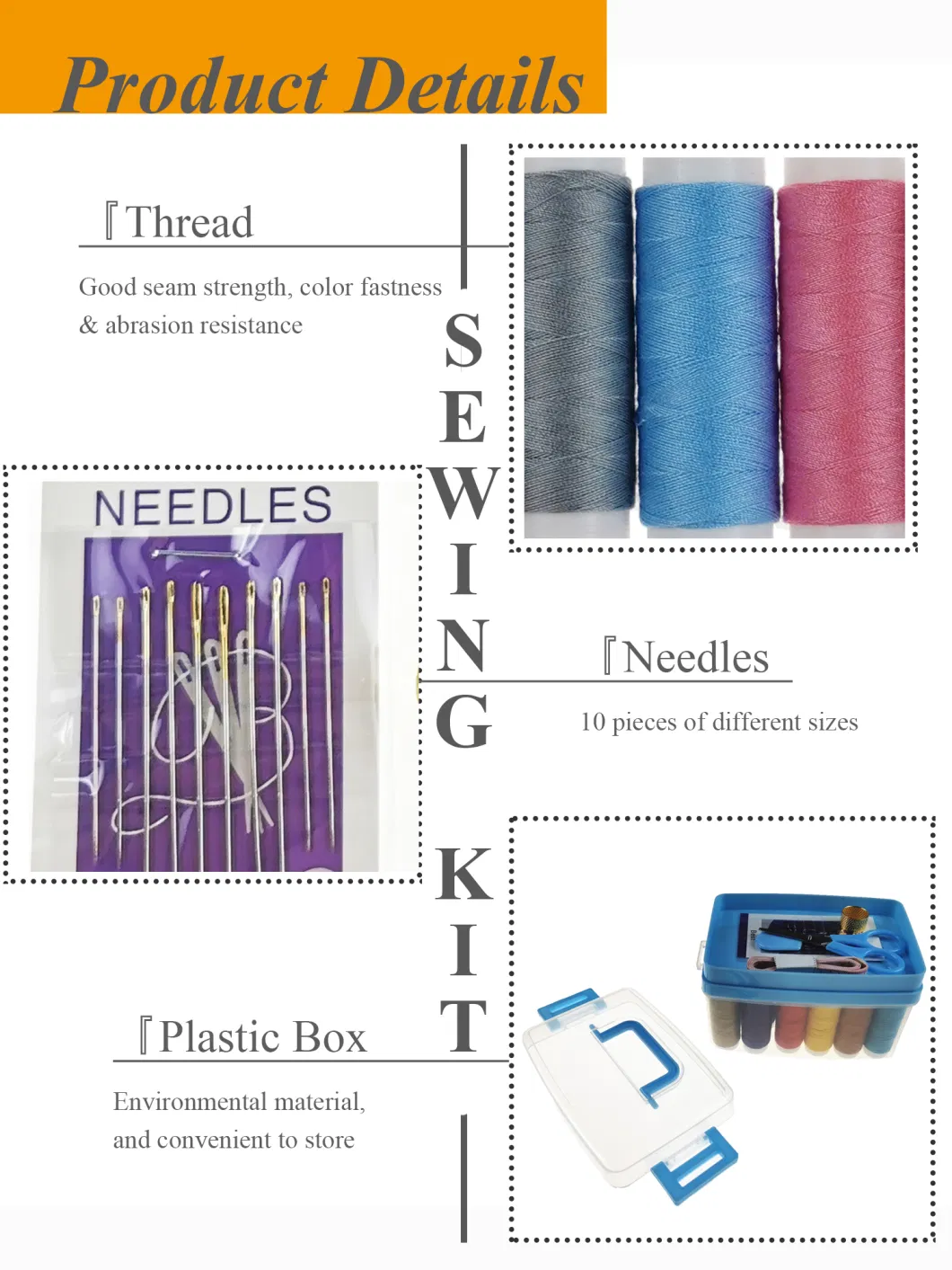 Sewing Kit/ Sewing Set for Household, DIY, Travel