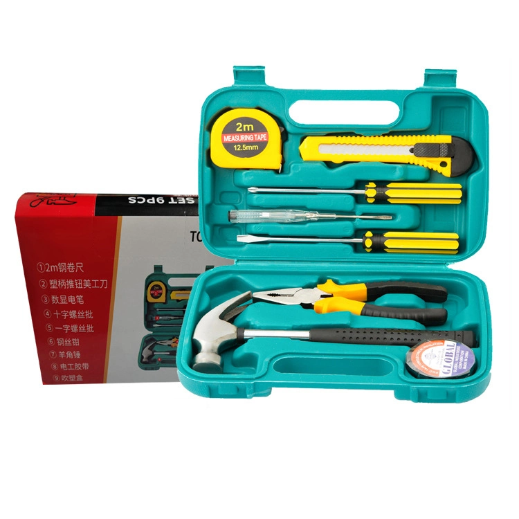 Professional Plastic Box Storage Home Use General Hand Tool Kit DIY Hand Tools Set in Cases