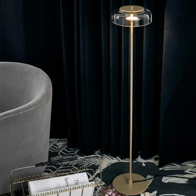 Postmodern LED Living Room Standing Luminaires Glass Lights Bedside Minimalist Lamp (WH