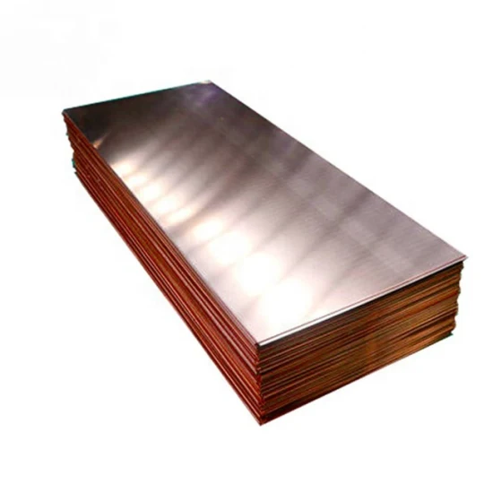 China Hot Sale 4X8 Red Sheets Customized 99.9% Pure Bronze / Brass T2 Copper Cathode Thick Sheet Plate