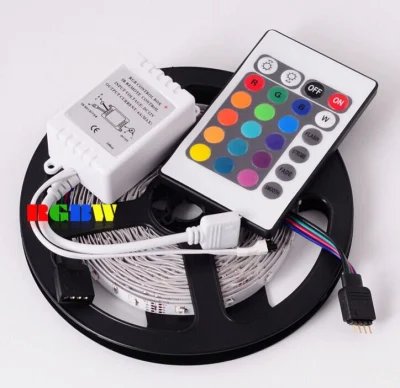 SMD3528 RGB Flex LED Strip Light Kit/Set (DIY Color, Remote Control) Ce &amp; RoHS